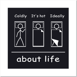 Life funny about life Cool Funny Graphic Posters and Art